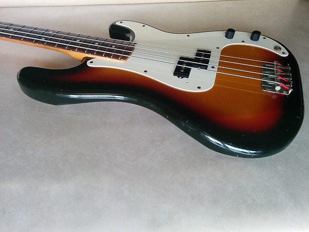 Squier by Fender JAPAN M-serial Silver series Precision Bass