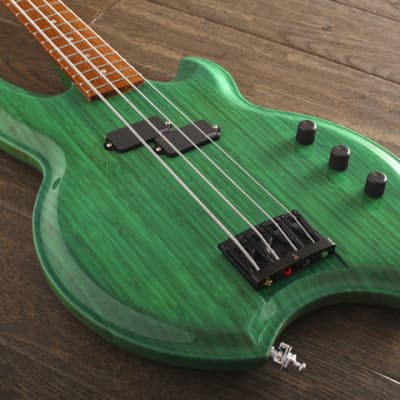 Licea Guitars Mr. Green Machine Bamboo Bass Guitar w/ Gig Bag image 2