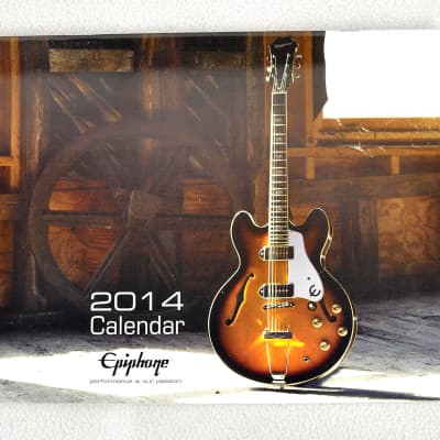 New Official 2014 Epiphone Guitar Calendar! Full color images image 1