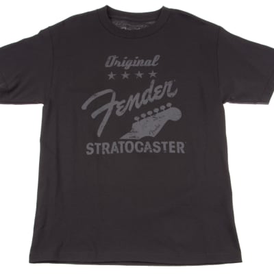 Fender Original Strat T-Shirt Charcoal Medium image 1