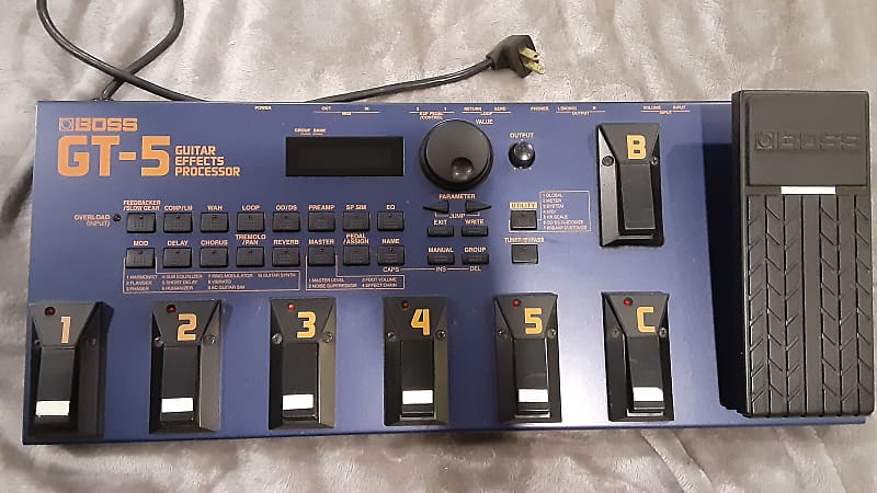 Boss GT-5 Multi-Effect Unit 1990s Blue | Reverb