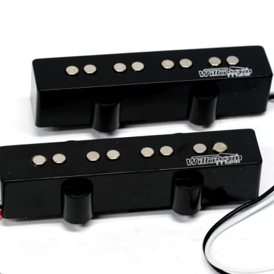 Wilkinson Variable Gauss Ceramic Traditional Jazz Bass Pickups Set for JB Style Electric Bass Black image 5