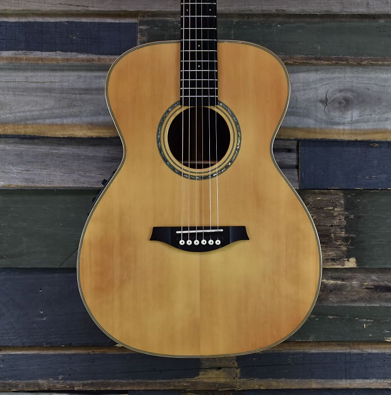 Artist Artist OM190EQ Solid Spruce Top Acoustic Electric Guitar 2020 - Natural Gloss image 1