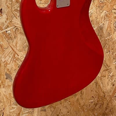 Pre Owned Fender 2019 Rarities Flame Ash Top Jazz Bass - Plasma Red Burst, Ebony Inc. Case image 4