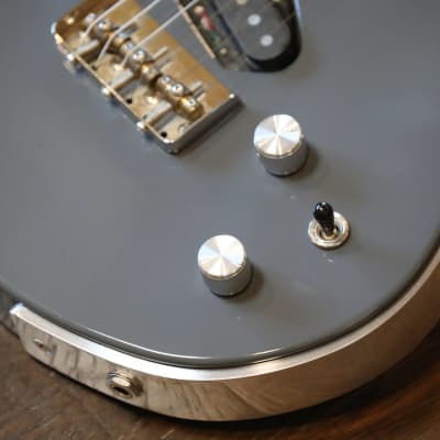 2017 Dean Gordon Guitars Mirus Flat Top Electric Guitar Gray SH + Coffin Case image 5