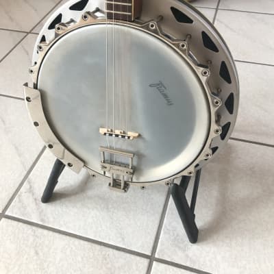 Framus tenor banjo, late Dixi model, vintage 1965 - brown/silver image 3