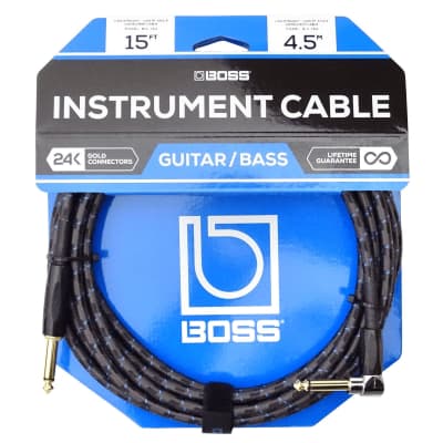 BOSS BIC-15A - Guitar / Bass Instrument Cable [Three Wave Music] image 1