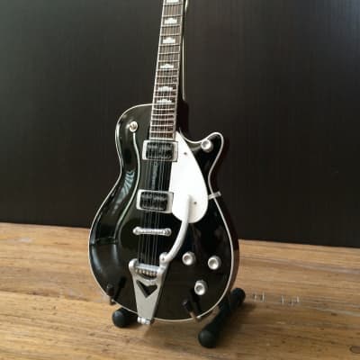 George's Black Duo Jet Guitar Beatles  Collectible Miniature Replica Model image 3
