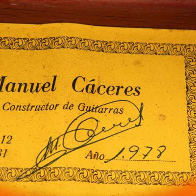 Manuel Caceres - sensational guitar by the Jose Ramirez luthier + Arcangel Fernandez partner + Video image 11