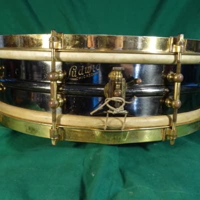 Ludwig Inspiration Snare Drum c.1918-26 Black Nickel/Gold image 2