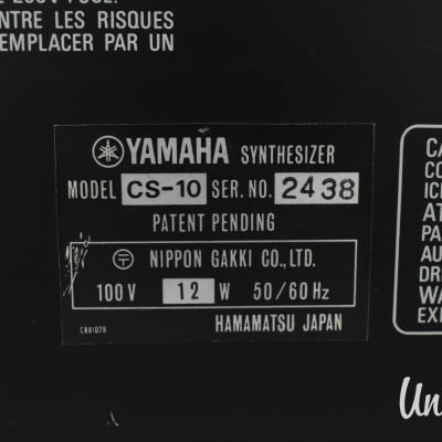 Yamaha CS-10 Vintage Analog Synthesizer in very good Condition image 15