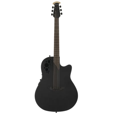 Ovation MOD TX Mid Depth, Black Textured Acoustic Electric Guitar for sale