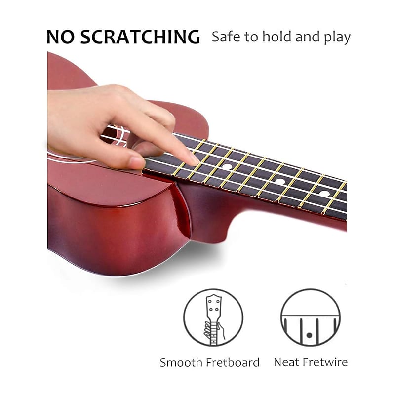 Soprano Ukulele for Beginners - 21 Inch Small Guitar Ukulele for Kid Adult  Student with Gig Bag, Digital Tuner, 1 Standby String and 2 Picks (21inch