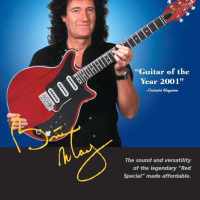 Burns London Brian May Early 2000s - Cherry Red image 11