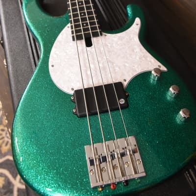 Modulus FU4 Flea Bass FB4 2012 - Rare Flake Green Sparkle w LANE