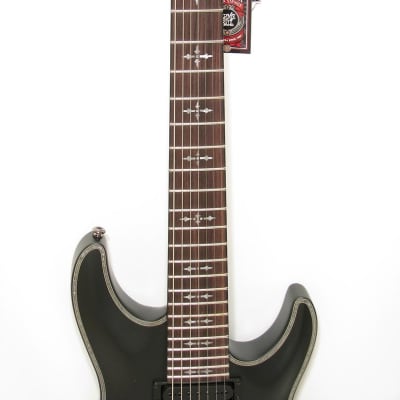 Schecter Guitar Research Hellraiser C-7 Passive 7 String Electric Guitar Satin Black image 4