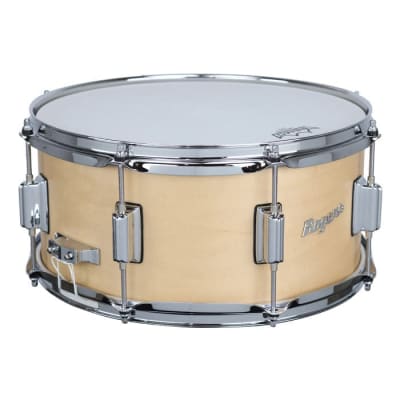 Rogers Powertone Wood Shell Snare Drum 14x6.5 Satin Natural image 2