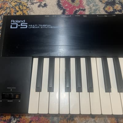 Roland D-5 61-Key Multi-Timbral Linear Synthesizer 1989 - 1992 - Black image 4