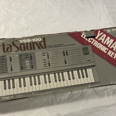 Yamaha Portasound VSS-100 Keyboard synth Sampler Sample 1980s - Black Anthracite Excellent condition in Original Box image 18