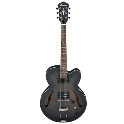 IBANEZ - AF55 TRANSPARENT BLACK FLAT - Guitare électrique for sale