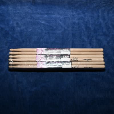 On-Stage American Hickory 7a Wood Tip Sticks 12 Pairs image 2