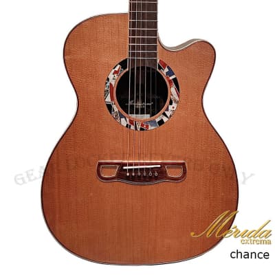 Merida Extrema chance Solid Cedar & Rosewood OOM cutaway acoustic guitar image 2