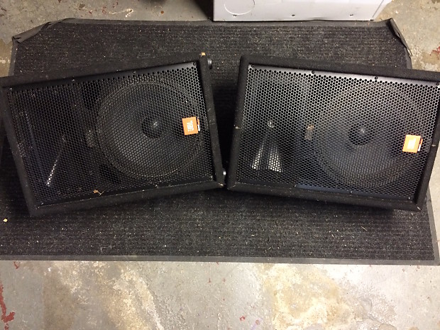 JBL Soundfactor SF12M Black Passive Floor Monitor or PA Speakers