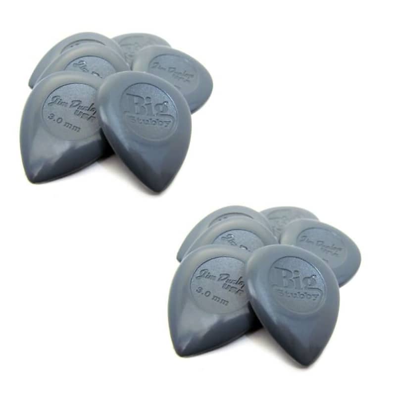 Dunlop Guitar Picks Nylon Big Stubby 12 Pack 3.0mm 445P3 Dunlop Guitar Picks Nylon Big Stubby 12 Pack 3.0mm 445P3
