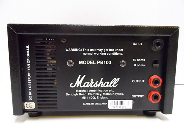 Marshall PB100 Power Brake Speaker Attenuator Soak Tube Volume