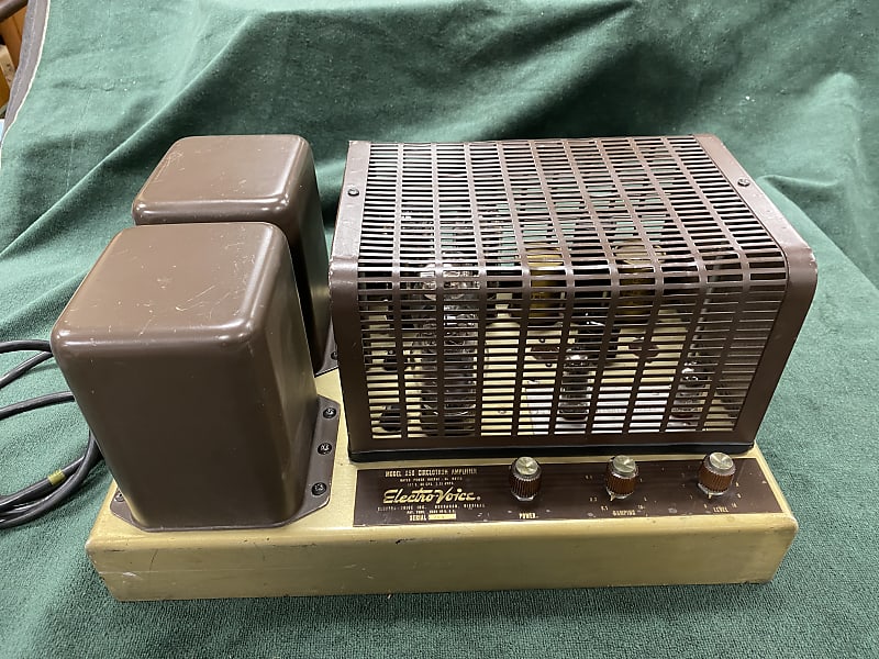 Very Rare ElectroVoice Model A50 Circlotron Tung-Sol 6550 Tube Amplifier with Original Cage  			