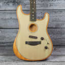 Fender American Acoustasonic Strat - Ebony Fingerboard, Transparent Sonic Blue