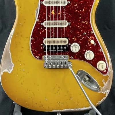 Custom/Hybrid Stratocaster, Relic, Aged Buttercream image 5