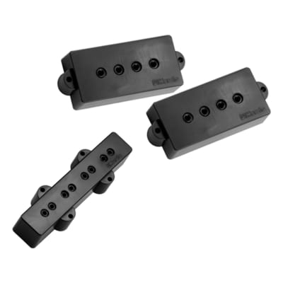DiMarzio DP126BK P/J 4-String Bass Guitar Pickup Set, Black image 2