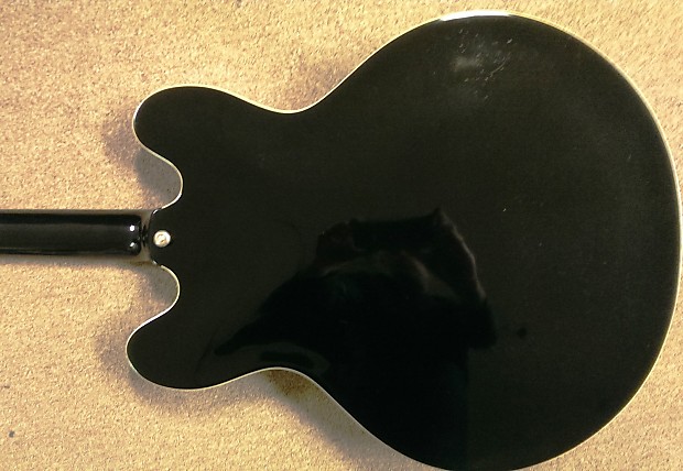 1993 Epiphone Sheraton Semi Hollow, 335, Korea Made, Black
