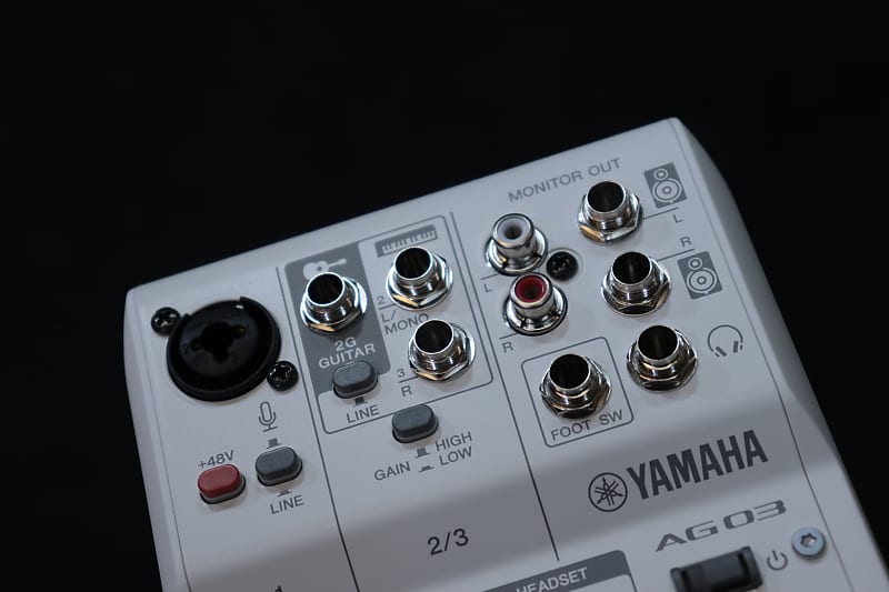 AG03MK2 3-Channel Loopback Audio USB Mixer - Yamaha USA