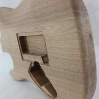 Unfinished Walnut HSS guitar body - fits Fender Strat Stratocaster neck Floyd Rose J811 image 5