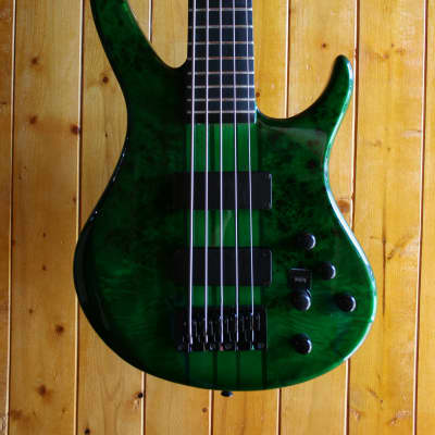Inyen IBP-500 5 String Bass Guitar - Trans Green *Showroom Condition image 2