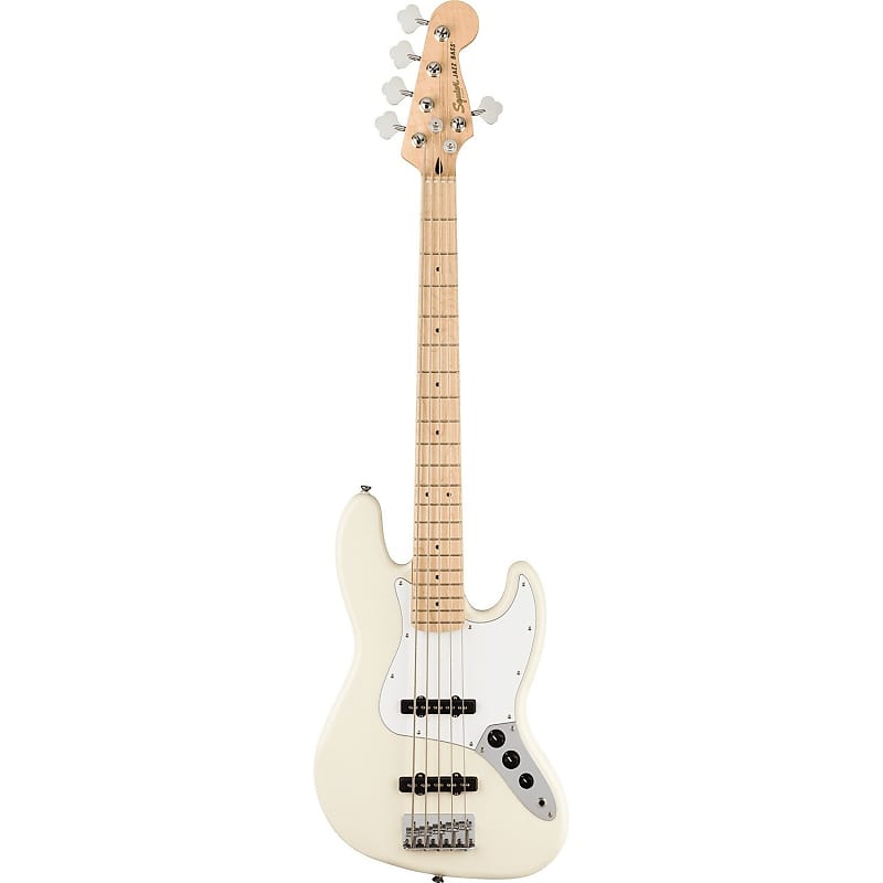 Squier Affinity Series Jazz Bass V 5 string Olympic White image 1