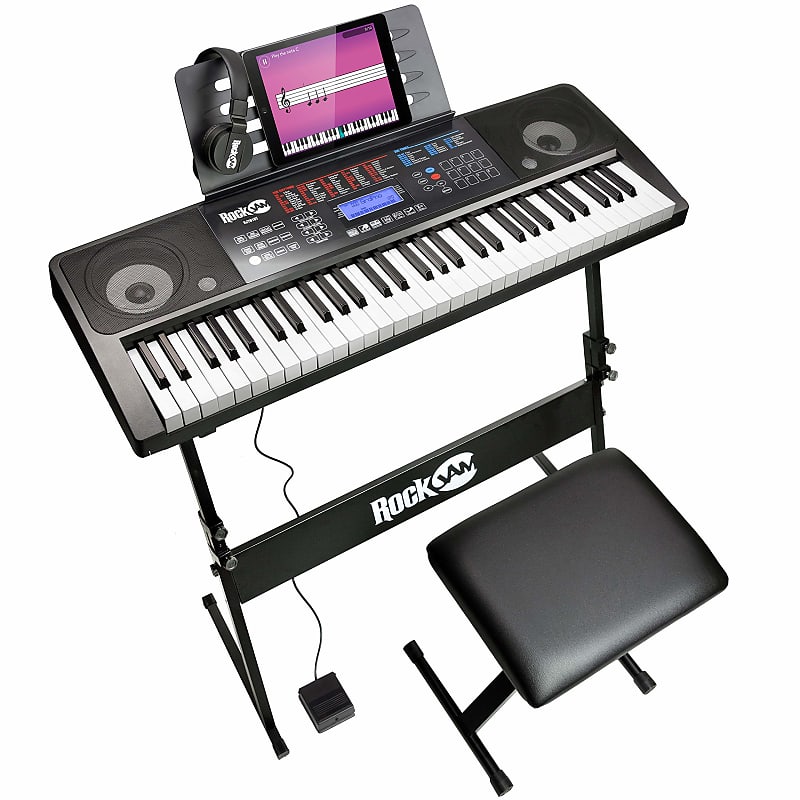 RockJam 88 Key Digital Piano Keyboard Piano with Full Size Semi-Weighted  Keys - musical instruments - by owner - sale