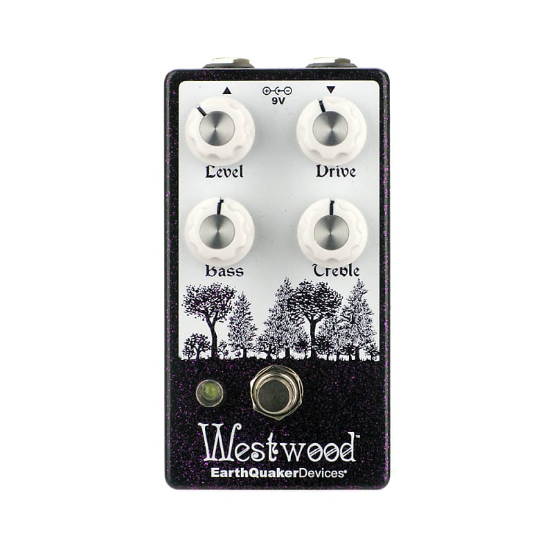 EarthQuaker Devices Westwood Translucent Drive Manipulator, Purple and White (Gear Hero Exclusive) image 1