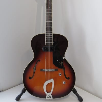 Guild T-50 Slim Newark St, Hollow Body, Vintage Sunburst Electric Guitar for sale