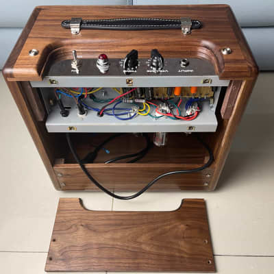 LeTone 5F2a / 5F1 Champ Handwired 5 Watt 1x8' Combo Amplifier with walnut cabinet image 13
