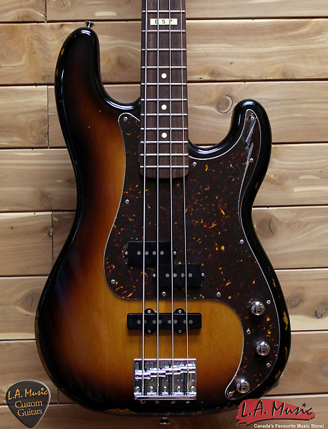 ESP Vintage-4 Bass Guitar Sunburst Made In Japan | Reverb