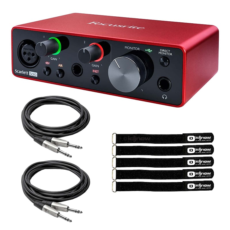 Focusrite SCARLETT SOLO 3rd Gen USB Audio Interface w Pro | Reverb