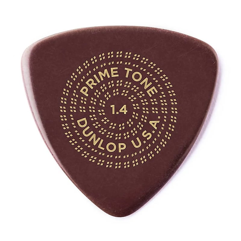 Dunlop 513P14 Primetone Tri Smooth 1.4mm Triangle Guitar Picks (3-Pack) image 1