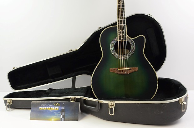 Ovation 1769 Custom Legend Acoustic-Electric Guitar - Emerald Burst w/ Case