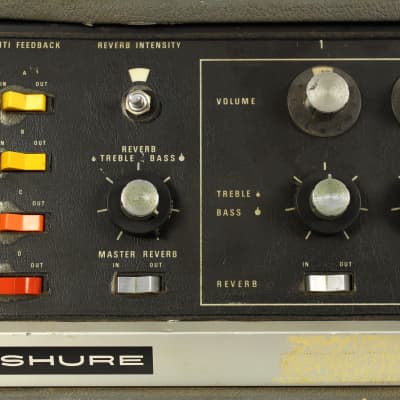 Vintage Shure Vocal Master VA 300-C Control Console PA Head Mic Mixer PROJECT! image 2