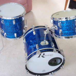 Rogers Bop 1967 Blue Onyx Drumset - Free CONUS Shipping image 1