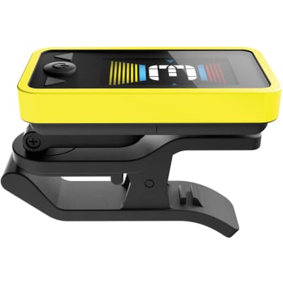 D'Addario PW-CT-17YL Eclipse Clip-on Chromatic Tuner for Guitar and Bass, Yellow image 3