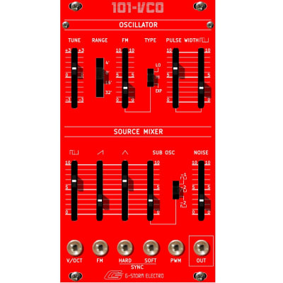 G-Storm Electro 101-VCO Red CEM3340 Oscillator Adaptation SH101 image 1